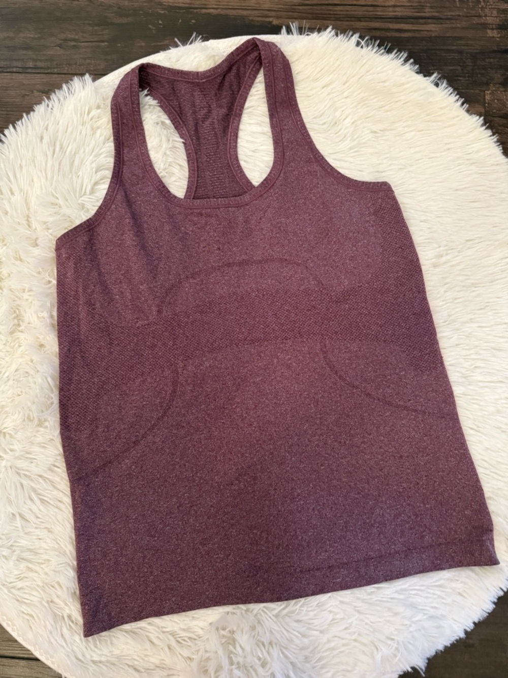 Lululemon Swiftly Tech Racerback Tank Top Plum Purple Seamless Athletic Size 10